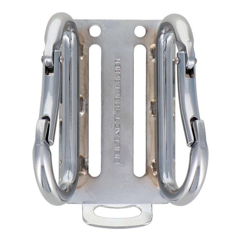 三共コーポレーション 4348589 カラビナ工具差ダブル 小×小 スチール シルバー DT-THW-855 1個（ご注文単位1個）【直送品】