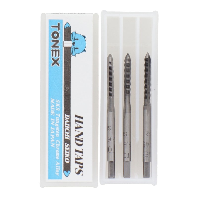 三共コーポレーション 4343832 ハンドタップセットねじ径2.6×ピッチ0.45mm #110116 1個（ご注文単位1個）【直送品】