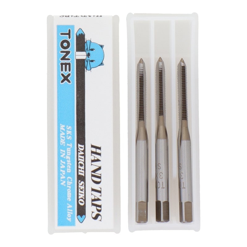 三共コーポレーション 420033 ハンドタップセットねじ径3mm×ピッチ0.5mm #110123 1個（ご注文単位1個）【直送品】