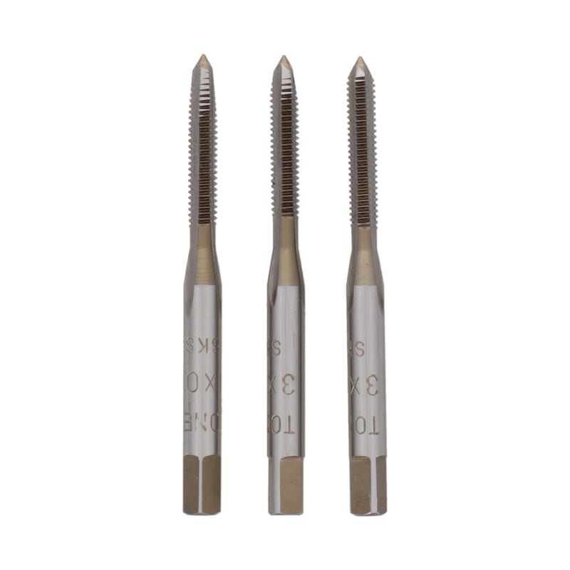 三共コーポレーション 4343833 ハンドタップセットねじ径3mm×ピッチ0.6mm #110118 1個（ご注文単位1個）【直送品】