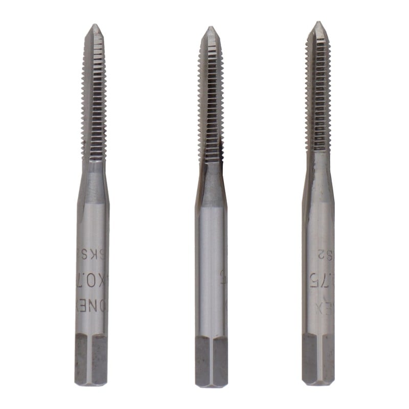 三共コーポレーション 4343835 ハンドタップセットねじ径4mm×ピッチ0.75mm #110119 1個（ご注文単位1個）【直送品】