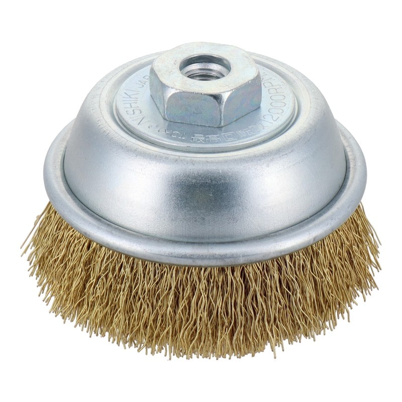 三共コーポレーション 4353500 カップブラシ 真鍮線 75mm KCB-75B#436102 1個（ご注文単位1個）【直送品】