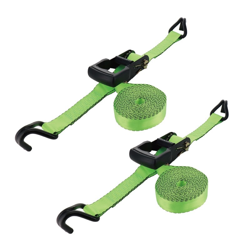 三共コーポレーション 4341077 ラチェット式荷締ベルト 2pcs. Jフック付 #823505 1個（ご注文単位1個）【直送品】