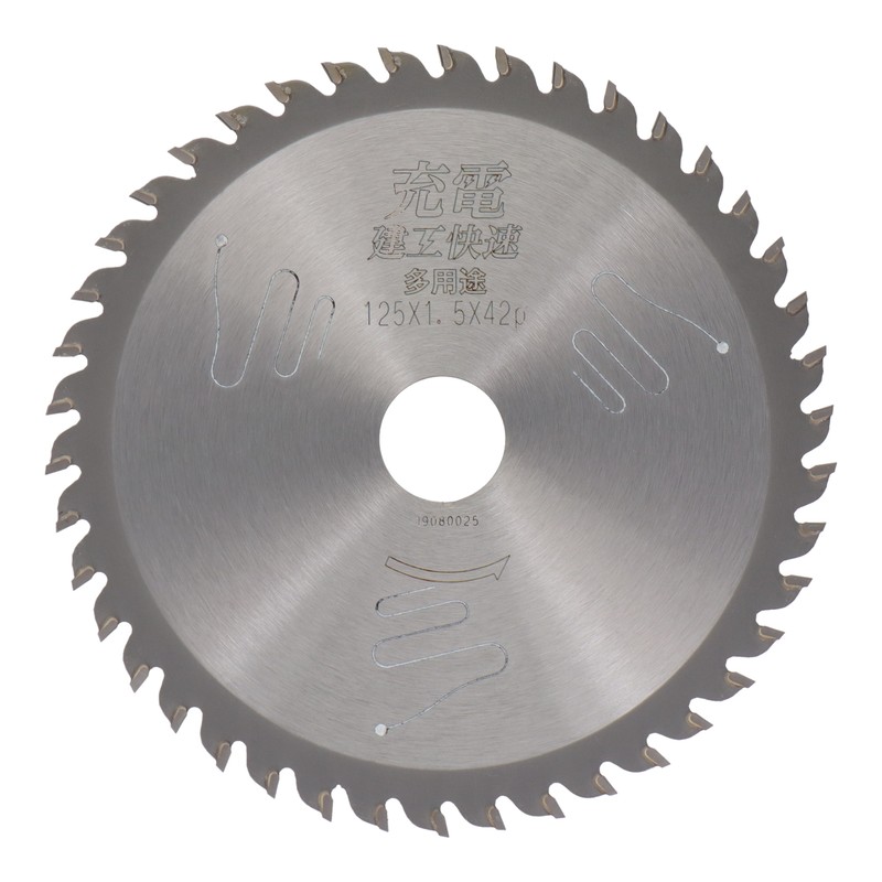 三共コーポレーション 4353115 充電 チップソー 多用途 125×1.5×42P #004764 1個（ご注文単位1個）【直送品】