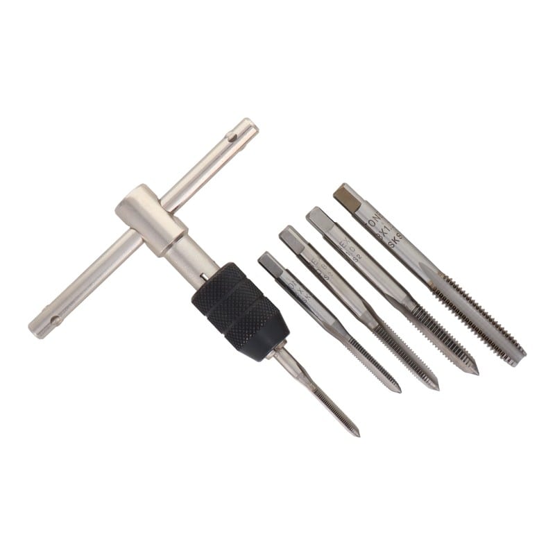 三共コーポレーション 420039 ねじ切りタップ タップ6点セット タップホルダー付 #110145 1個（ご注文単位1個）【直送品】