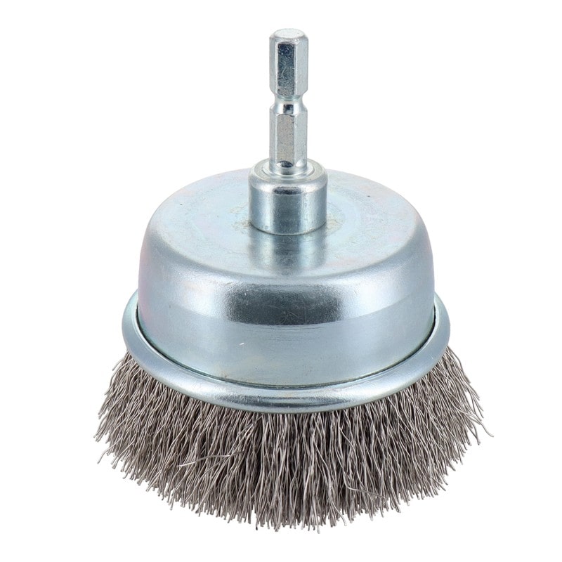 三共コーポレーション 4343048 六角軸カップブラシ ステンレス線 75mm #337058 1個（ご注文単位1個）【直送品】