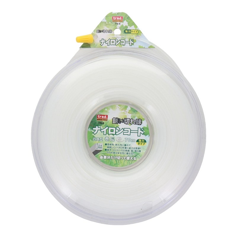 三共コーポレーション 4344461 ナイロンコード 四角型2.4mm 70m #316015 1個（ご注文単位1個）【直送品】
