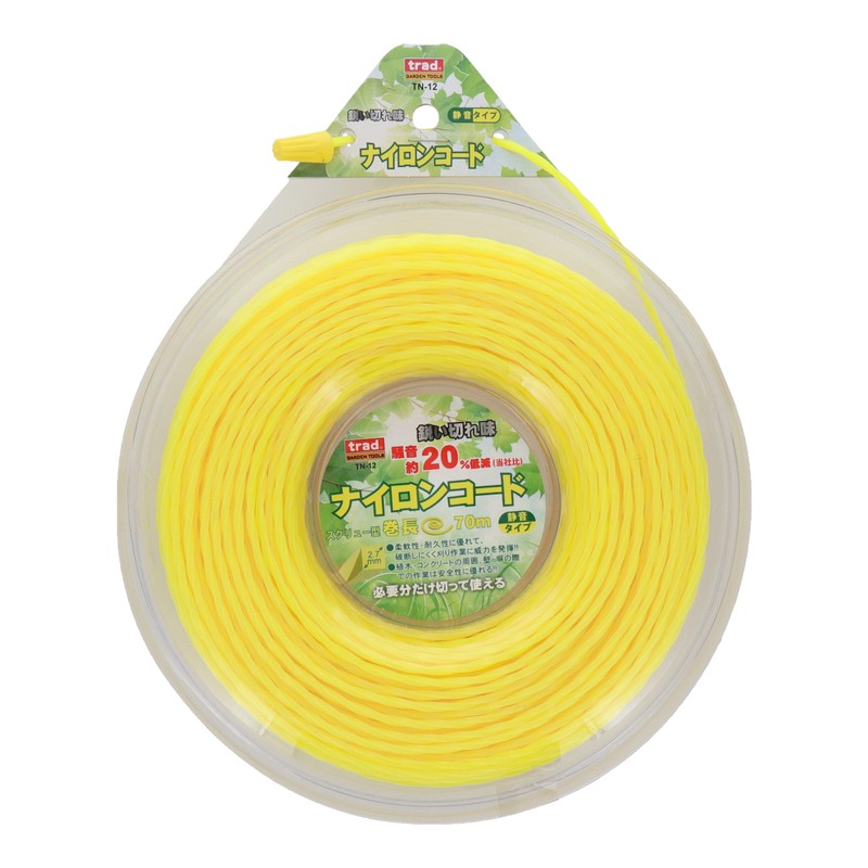 三共コーポレーション 4344467 ナイロンコード スクリュー型2.7mm 70m #316021 1個（ご注文単位1個）【直送品】