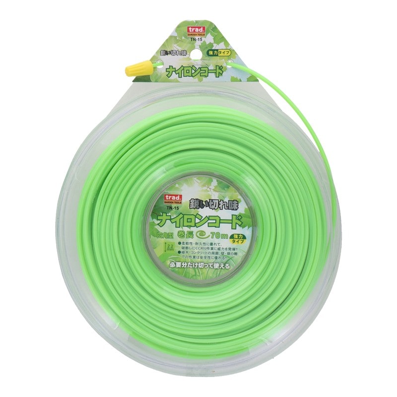 三共コーポレーション 4344470 ナイロンコード 四角型2.2mm 70m #316025 1個（ご注文単位1個）【直送品】