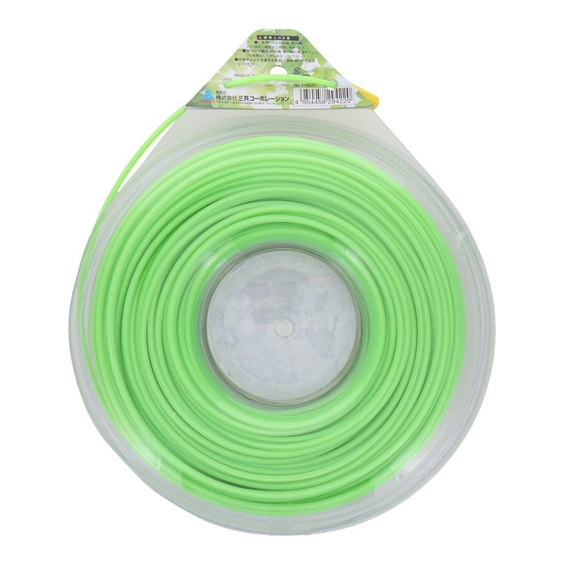 三共コーポレーション 4344470 ナイロンコード 四角型2.2mm 70m #316025 1個(ご注文単位1個)【直送品】