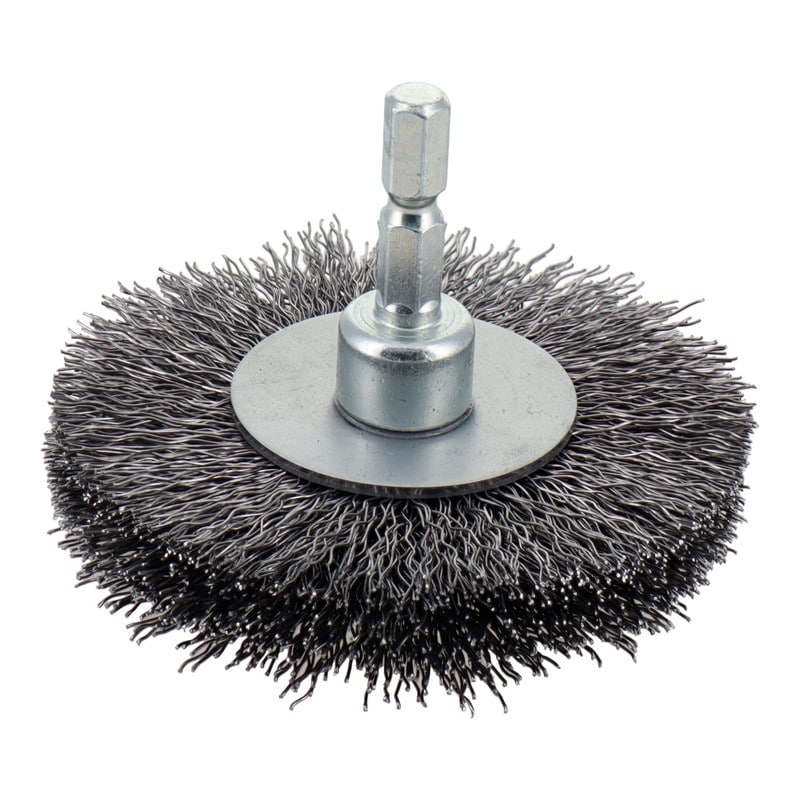 三共コーポレーション 4340466 六角軸ホイールブラシ 鋼線 75mm #337013 1個（ご注文単位1個）【直送品】