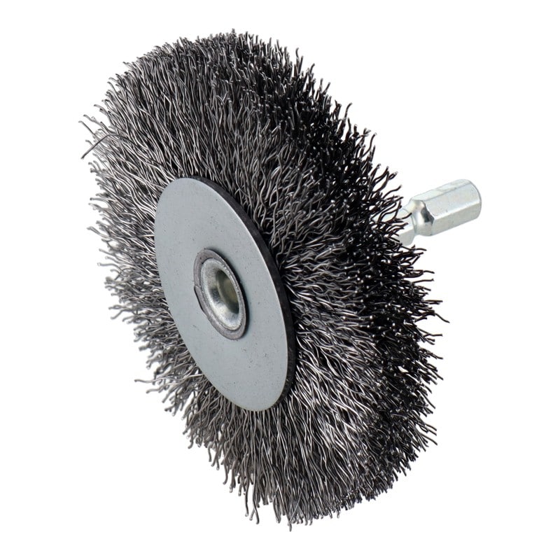 三共コーポレーション 4340466 六角軸ホイールブラシ 鋼線 75mm #337013 1個(ご注文単位1個)【直送品】