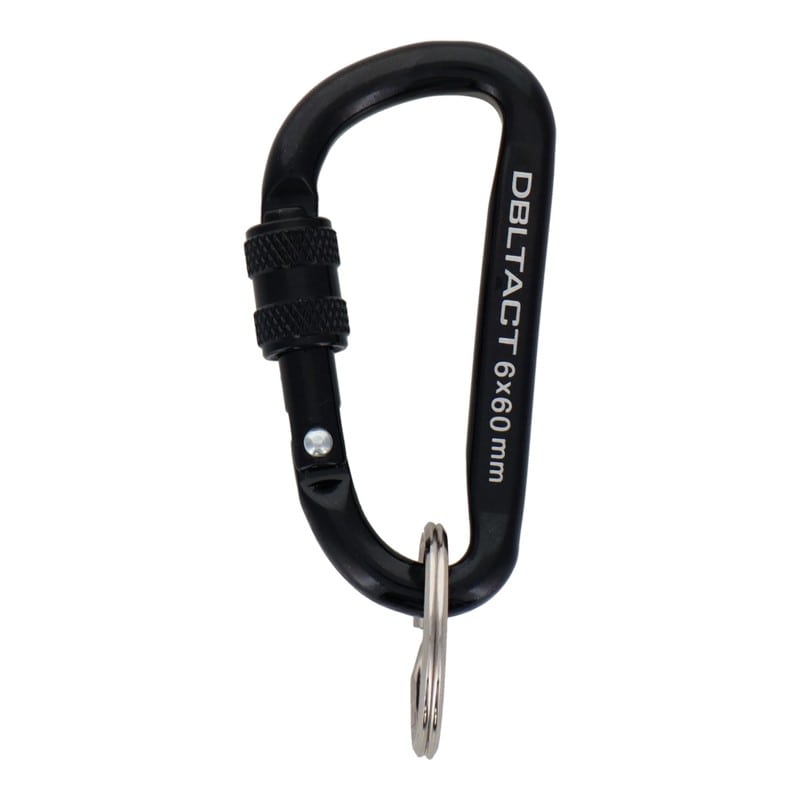 三共コーポレーション 4071279 アルミカラビナロックタイプφ6mmBKXBKM #360344 1個（ご注文単位1個）【直送品】