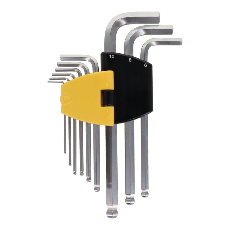 三共コーポレーション 4342424 9pcs.セミロングボールポイントL型レンチセット #820367 1個（ご注文単位1個）【直送品】