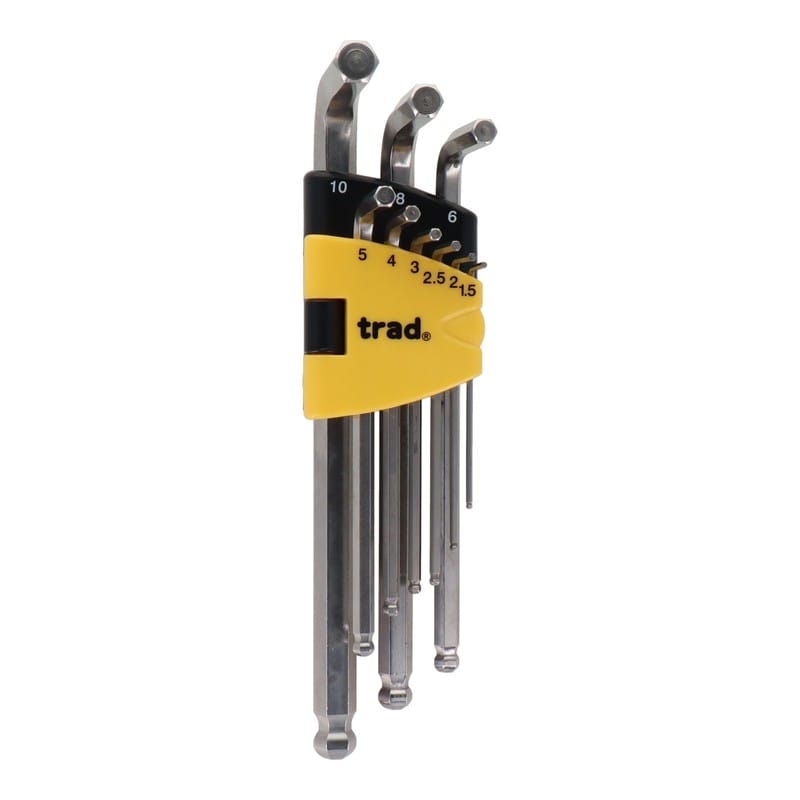 三共コーポレーション 4342424 9pcs.セミロングボールポイントL型レンチセット #820367 1個（ご注文単位1個）【直送品】