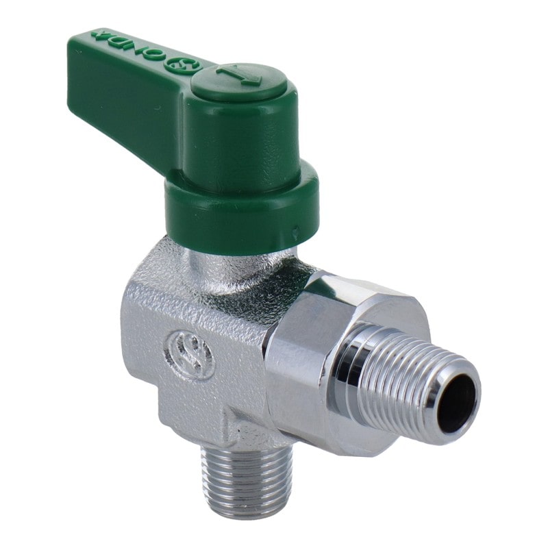 三共コーポレーション 4342778 L型ボールコック 両外ネジ R1/8 #133180 1個(ご注文単位1個)【直送品】