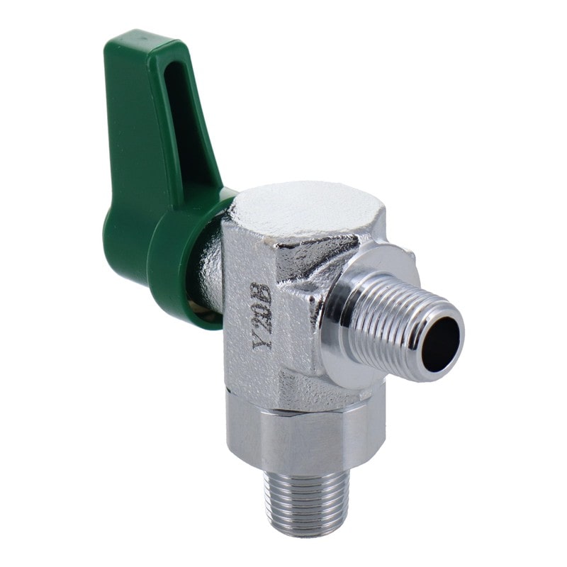 三共コーポレーション 4342778 L型ボールコック 両外ネジ R1/8 #133180 1個（ご注文単位1個）【直送品】