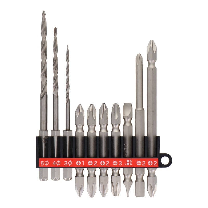 三共コーポレーション 4341994 10pcs.下穴錐&ビットセット #000091 1個（ご注文単位1個）【直送品】