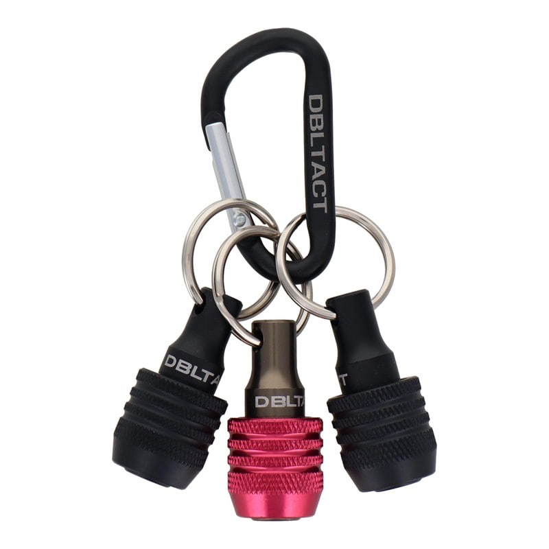 三共コーポレーション 4351899 軽量ビットホルダー3個組 マットブラック・レッド #330322 1個（ご注文単位1個）【直送品】