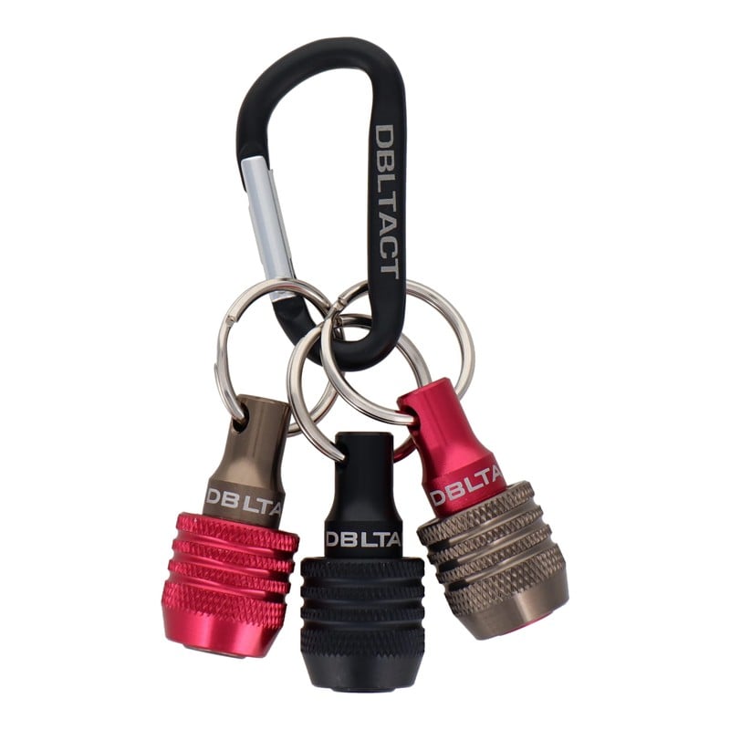 三共コーポレーション 4352045 軽量ビットホルダー3個組 MBK・レッド・ガンメタ #330321 1個（ご注文単位1個）【直送品】