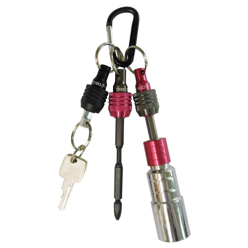 三共コーポレーション 4352045 軽量ビットホルダー3個組 MBK・レッド・ガンメタ #330321 1個(ご注文単位1個)【直送品】