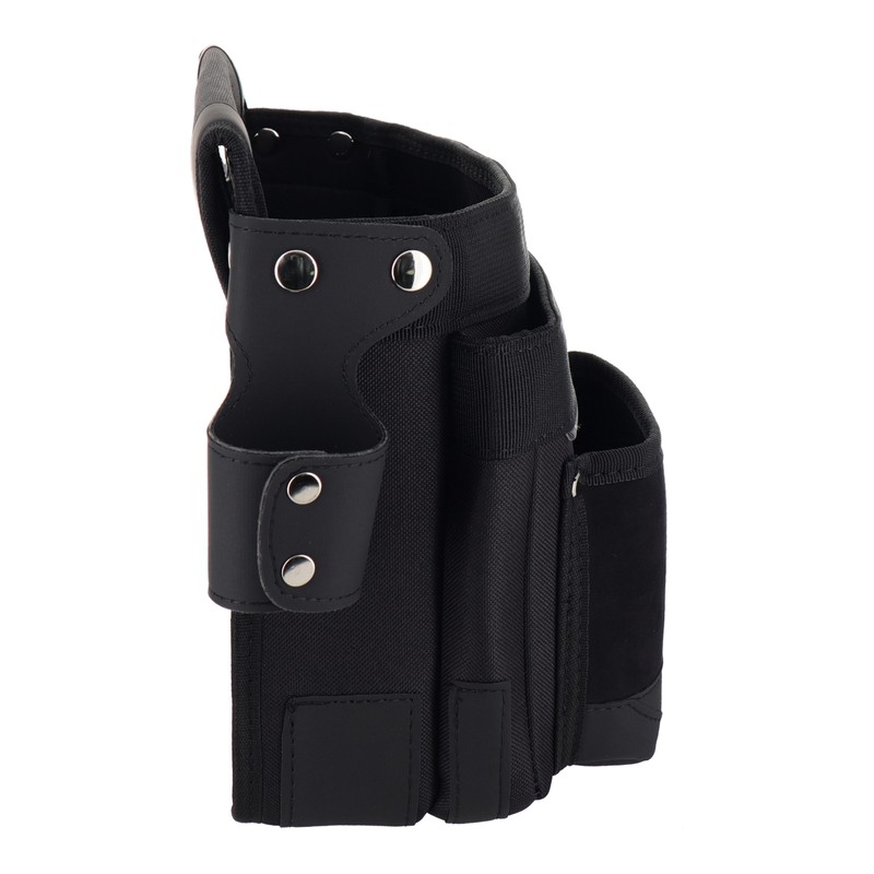 三共コーポレーション 4342211 スエード調 釘袋 2段 ブラック #581783 1個（ご注文単位1個）【直送品】