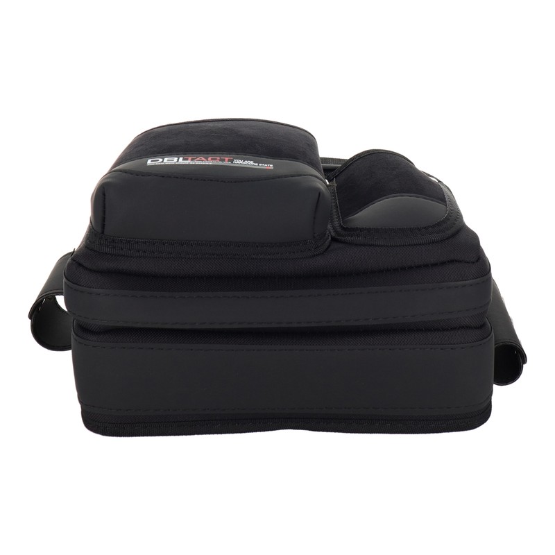 三共コーポレーション 4342211 スエード調 釘袋 2段 ブラック #581783 1個（ご注文単位1個）【直送品】