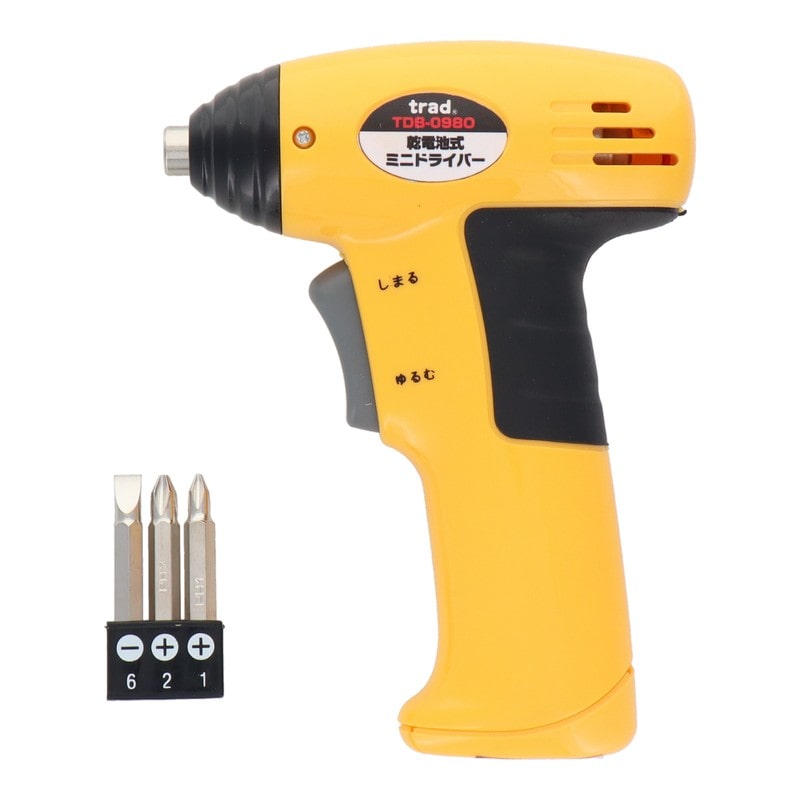 三共コーポレーション 4348594 乾電池式ミニドライバー オレンジ TDB-098O 1個(ご注文単位1個)【直送品】