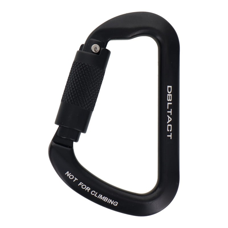 三共コーポレーション 4348992 アルミ鍛造カラビナ スライドロック機能付 ブラック DT-AKR-B 1個（ご注文単位1個）【直送品】