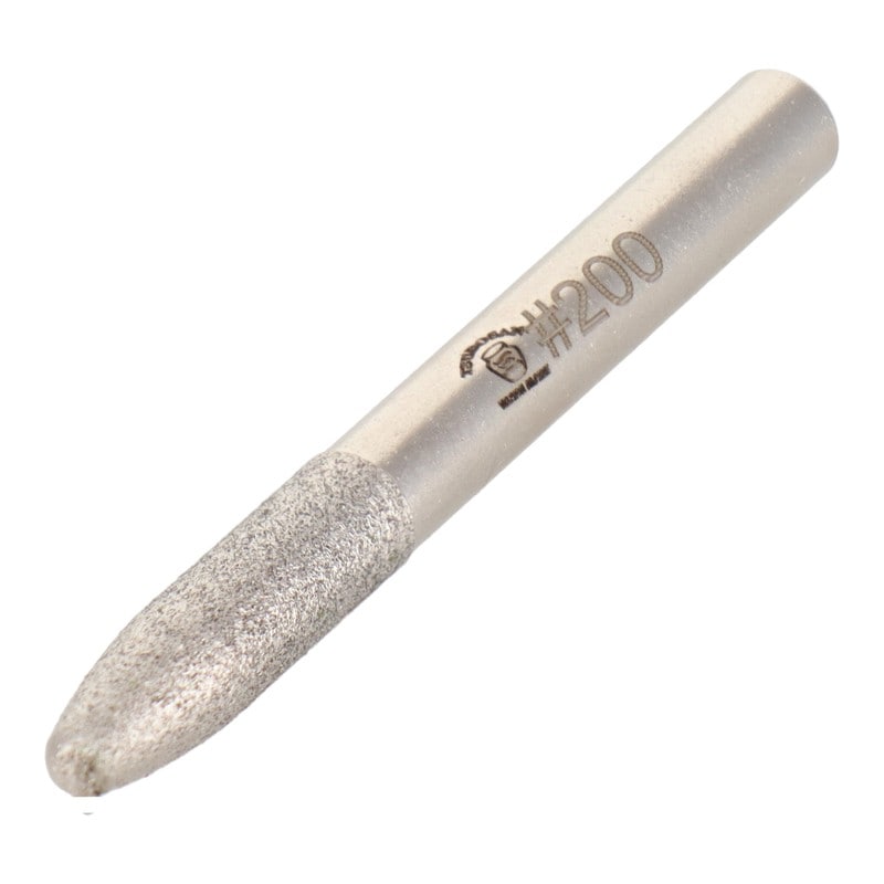 三共コーポレーション 4343201 ダイヤモンドロータリーバー 円錐砲弾型 6.5mm #000734 1個（ご注文単位1個）【直送品】