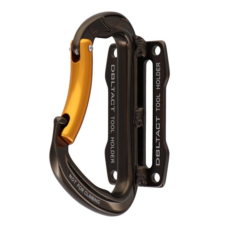 三共コーポレーション 4344828 カラビナ工具差湾曲ゲート高強度アルミ鍛造品ガンメタ #360201 1個（ご注文単位1個）【直送品】