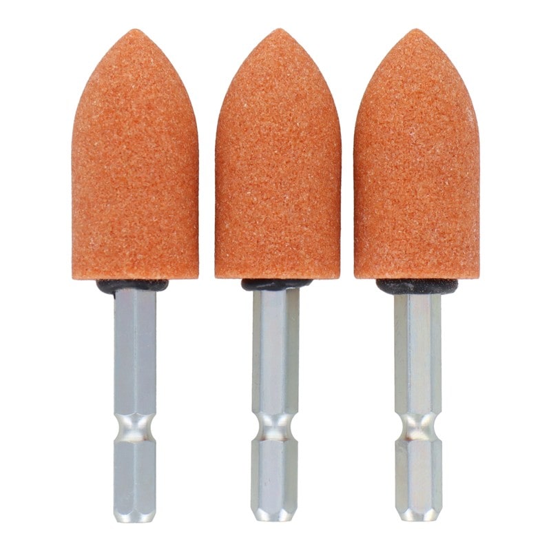 三共コーポレーション 4352810 SET3-WA638六角軸軸付砥石砲弾型#60 1個（ご注文単位1個）【直送品】