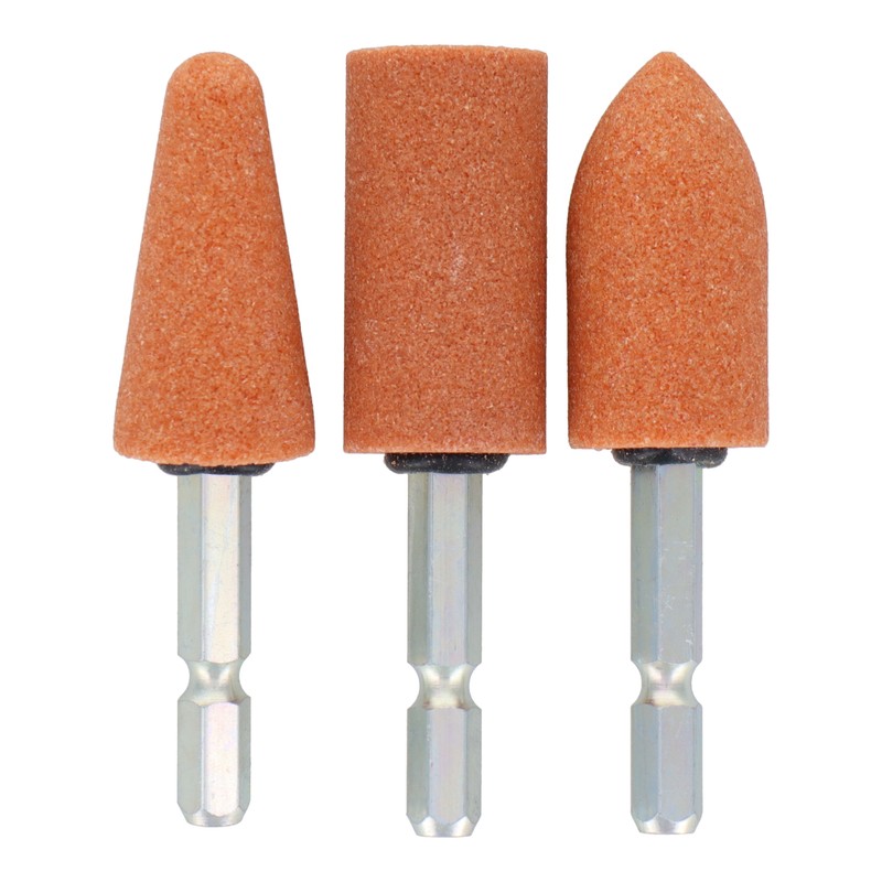 三共コーポレーション 4352811 SET3-WA6AS 六角軸軸付砥石傘・円筒・砲弾 1個（ご注文単位1個）【直送品】