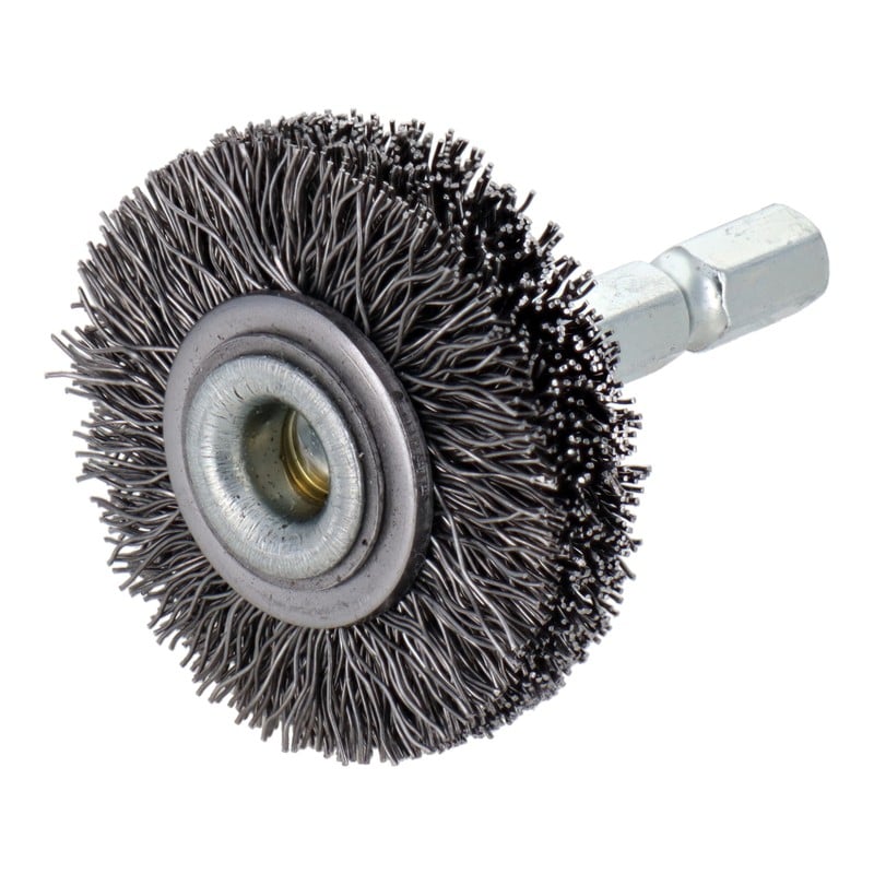 三共コーポレーション 4343051 六角軸ホイールブラシ 鋼線 38mm #337010 1個(ご注文単位1個)【直送品】