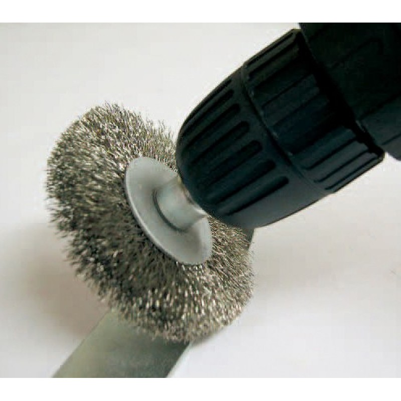 三共コーポレーション 4343051 六角軸ホイールブラシ 鋼線 38mm #337010 1個(ご注文単位1個)【直送品】