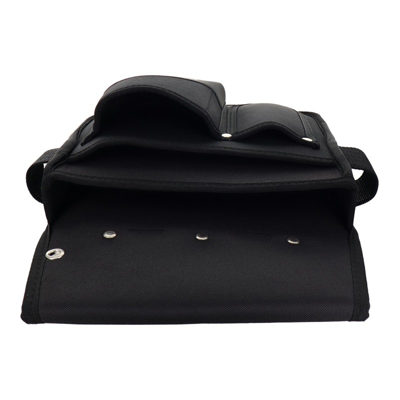 三共コーポレーション 4341070 釘袋 2段240mm/180mm ブラック #581821 1個(ご注文単位1個)【直送品】