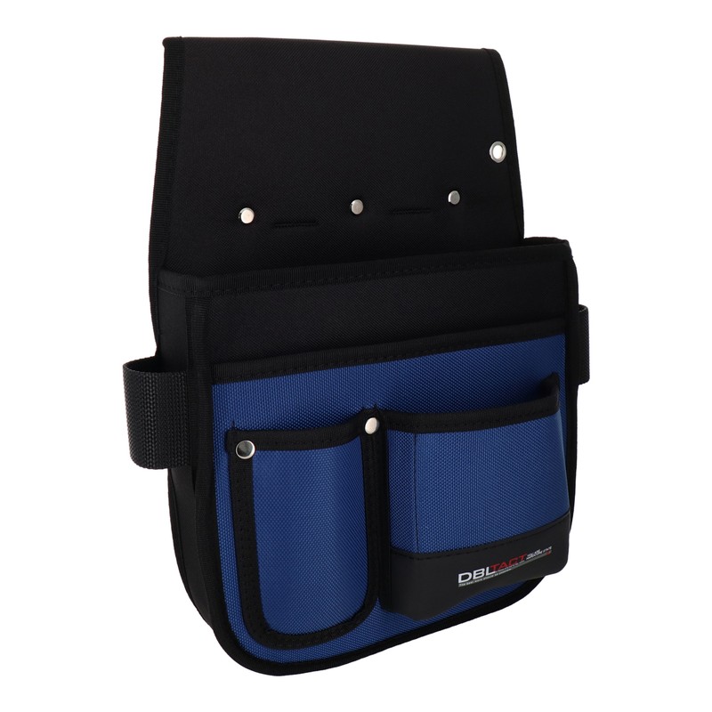 三共コーポレーション 4342221 釘袋 2段240mm/180mm ブルー #581822 1個(ご注文単位1個)【直送品】