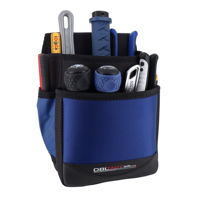 三共コーポレーション 4342235 2段腰袋・大 ブルー #581887 1個(ご注文単位1個)【直送品】