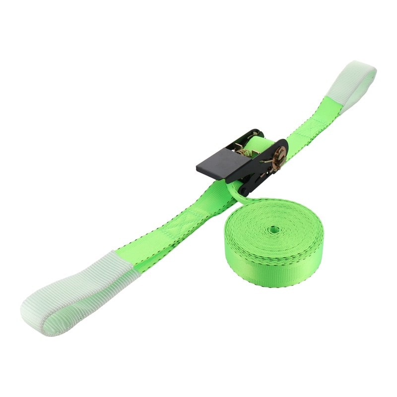 三共コーポレーション 4348348 ラチェット式荷締ベルトループ付シボリ5m×25mm #823516 1個（ご注文単位1個）【直送品】