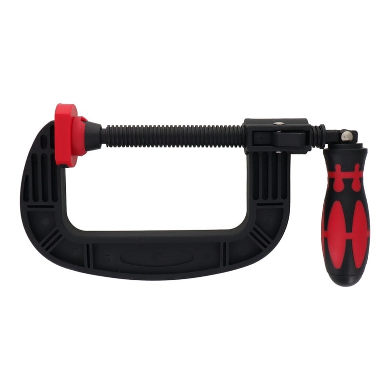 三共コーポレーション 4342148 C型パワークランプ 100mm #350158 1個(ご注文単位1個)【直送品】