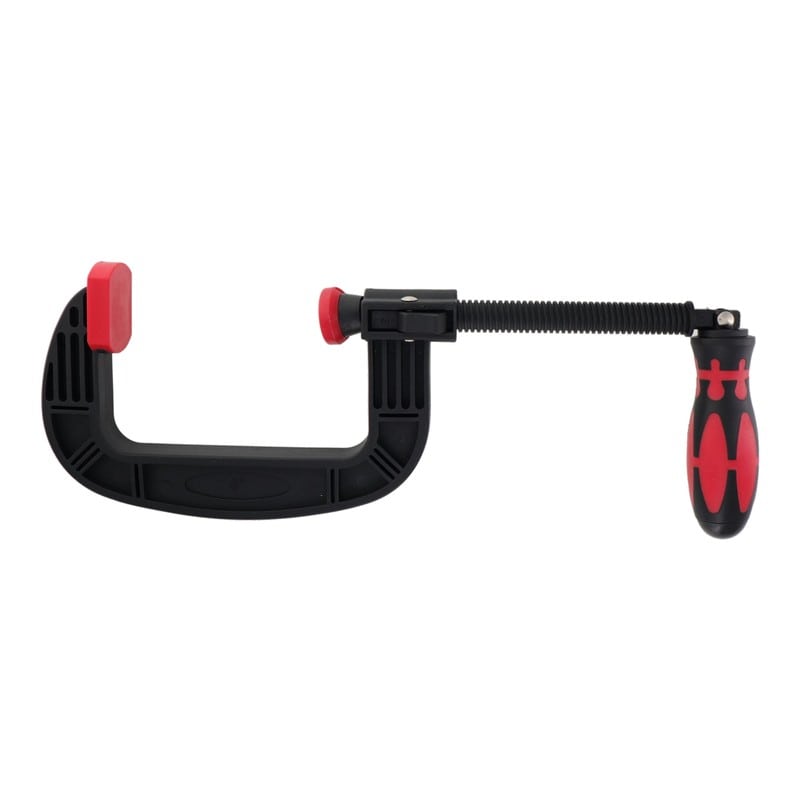 三共コーポレーション 4342148 C型パワークランプ 100mm #350158 1個(ご注文単位1個)【直送品】