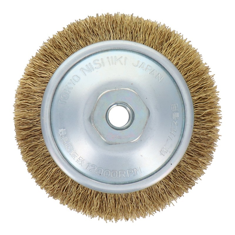 三共コーポレーション 510639 ベベルブラシ 真鍮線 85mm KBB-5B 1個(ご注文単位1個)【直送品】