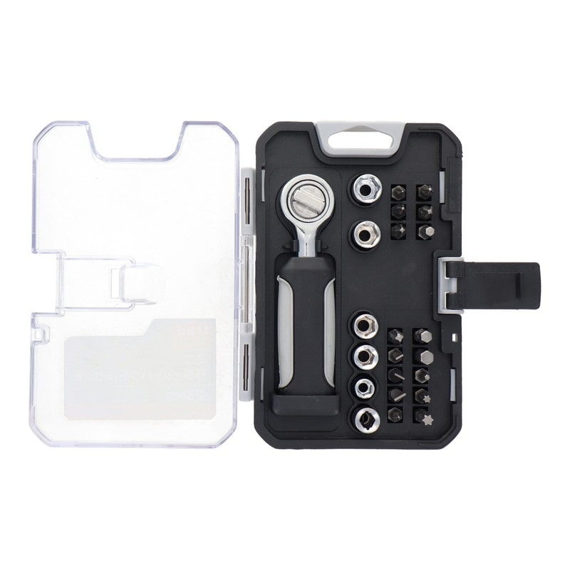 三共コーポレーション 4354258 ミニラチェットハンドルセット23PCS #823111 1個（ご注文単位1個）【直送品】