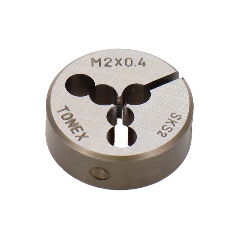 三共コーポレーション 4343869 ねじ切りダイス ねじ径2.0mm×ピッチ0.4mm #110201 1個(ご注文単位1個)【直送品】