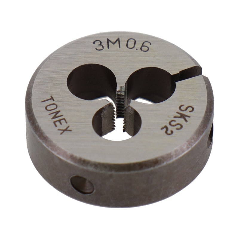 三共コーポレーション 4343873 ねじ切りダイス ねじ径3.0mm×ピッチ0.6mm #110197 1個（ご注文単位1個）【直送品】