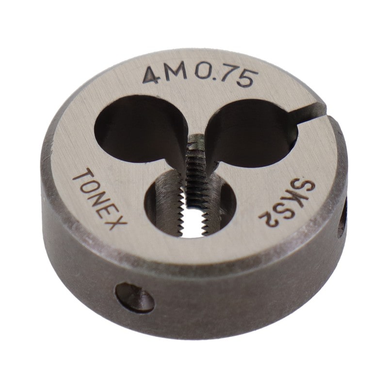 三共コーポレーション 4343875 ねじ切りダイスねじ径4.0mm×ピッチ0.75mm #110199 1個（ご注文単位1個）【直送品】