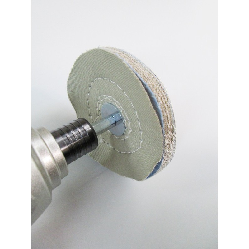 三共コーポレーション 4071342 六角軸軸付ステンレス仕上用布バフ 75mm #332306 1個（ご注文単位1個）【直送品】