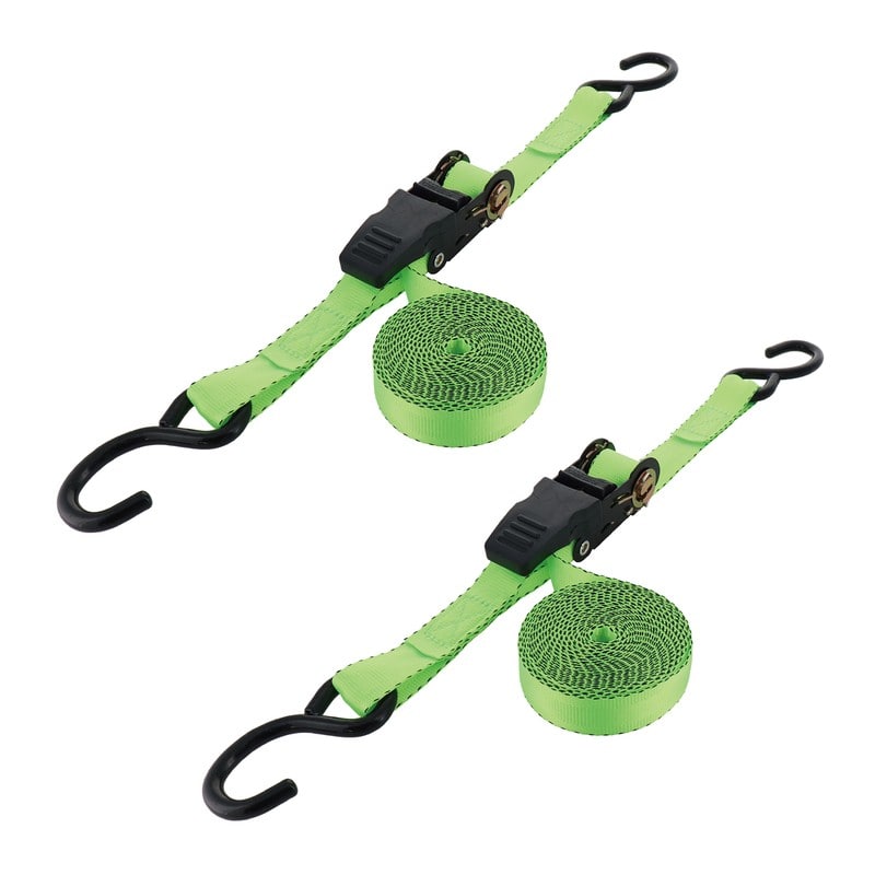 三共コーポレーション 434161 ラチェット式荷締ベルト 2pcs. Sフック付 #823504 1個（ご注文単位1個）【直送品】