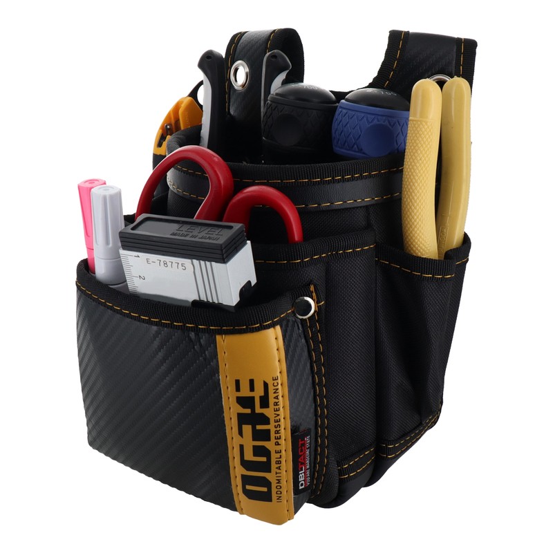 三共コーポレーション 4353390 OGRE 腰袋 小型3段 OG-03S 1個（ご注文単位1個）【直送品】