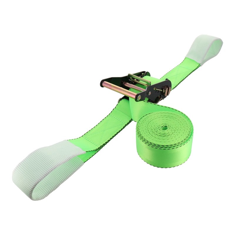 三共コーポレーション 4348349 ラチェット式荷締ベルトループ付シボリ5m×38mm #823517 1個（ご注文単位1個）【直送品】